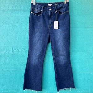 GOOD AMERICAN GOOD CLASSIC BOOT CUT FRAYED HEM HIGH WAIST SIZE 14 NWT